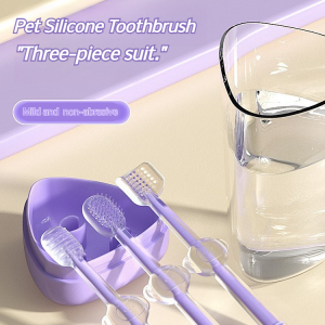 Silicone Toothbrush for Pets Toothbrush for Small Dogs Dogs Deodorant Edible Teeth Cleaning Supplies