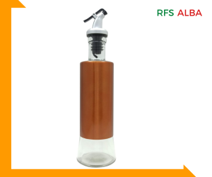 200ml Kitchen Oil Bottle Clear Glass Dispenser Stainless Steel ( Excellent Quality)