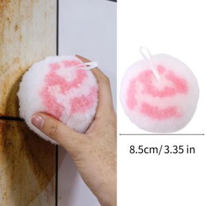 3Pcs Hanging Kitchen Bathroom Cleaning Ball Double-sided Velvet Stain Remover Sponge Countertop Water Stain Cleaning Tool