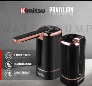 Pompa Galon Elektrik Kimitsu 3 Tombol dengan Timer dan Baterai Rechargeable - Warna Cinnamon/Hitam