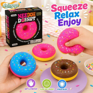 Aoduoyaya Donut Squishy Stress Relief Fidget Toy Soft Slow Rise Sensory Squeeze Gift For Kids