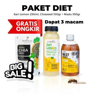 Best Honey  Paket Detox  Paket Diet  Pahe Detox  Sari Lemon  Chia Seed  Madu Asli