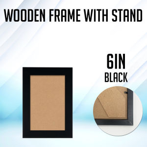 FMP Wooden Frame with stand Natural Wood | White | Black A4 | 7in | 6in