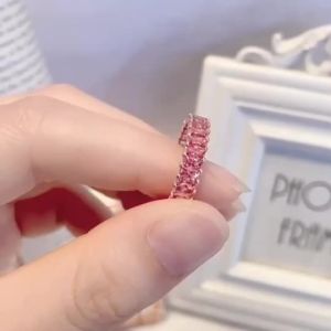 925 Silver Swarovski Swan Ring with Zircon and Crystal Easy to Adjust Size