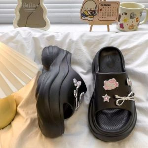 [Free Shipping] WomenS Thick-Soled Slip-On Sandals For Outdoor Wear High-Heeled Summer Fashion Sandals WomenS Beach Shoes