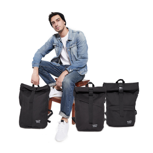 Martin Versa Tas TR12 Ransel Pria Laptop / Macbook USB Extender Kanvas Roll Top