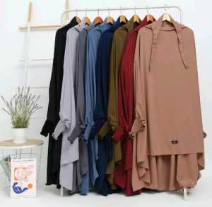 Fashion Muslimah Syari-Set Rok French Khimar Niqab Cadar Syari Setelan Haji Dan Umroh