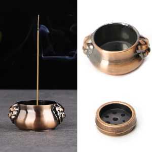 Tempat Wadah Dupa Labu Guci Hio Stik Cina Pembakaran Model Zodiac 7 Lubang Incense Holder Burner Bukhur Gaharu Hio Stick Arab Kerucut Tembaga Kuningan Logam Antik Aromatheraphy Dekorasi Pengharum Ruangan Metal Plate Estetik COD