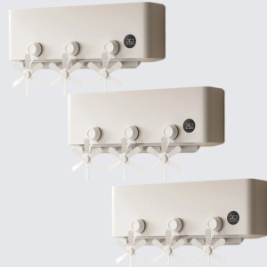 No Nails Required To Install The Air Conditioning Fan Suction Cups For Strong Fixation Evenly Controlled Temperature And Soft Air Flow