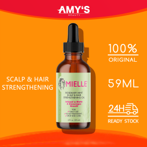 ☀️Ready Stock ☀️Mielle Organics Rosemary Mint Scalp & Hair Strengthening Oil 59ml Nourishing Treatment for Split Ends and Dry Scalp for All Hair Types