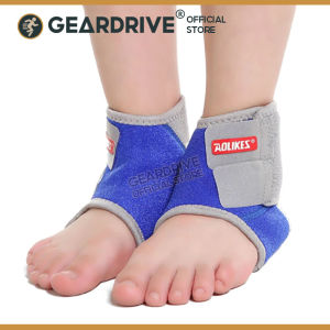 GEARDRIVE 2 Pieces Kids Ankle Brace Supports Breathable Stabilizer Adjustable Child Protector Wraps Sports Dance Foot Support Arch For Protection Sprain Joint Pain