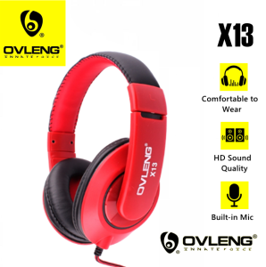 OVLENG X13 Comfortable Wired 3.5mm Plug Stereo Dynamic Earphone Adjustable Headphone