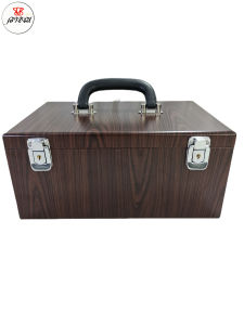 กล่องใส่พระเครื่องและเครื่องประดับแบบมีหูหิ้ว 5 ชั้น 90 ช่อง แบบช่องใหญ่พิเศษ