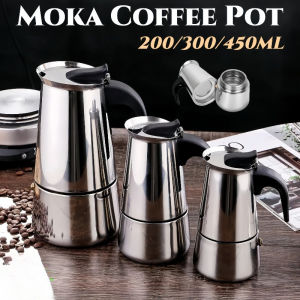 Italian Stainless Steel Moka Pot Stovetop Espresso Maker for Coffee Brewing Espresso Moka Express