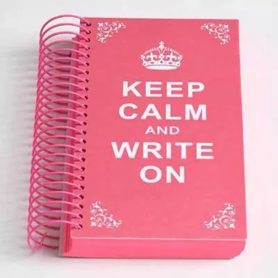 SY Keep Calm and Write On Notebook size Candy Color Thick Notebook