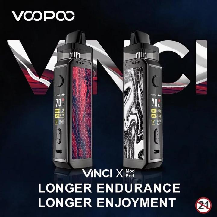 VooPoo Vinci X Limited Edition Mod Pod Authentic Original Starter Kit Zinc  Alloy + Pctg Material Mod Pod 5 - 70W Power Range Mod Pod 5.5Ml / 2Ml  Capacity Mod Pod Space