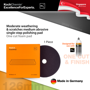 Koch-Chemie One Cut Foam Pad - Automotive Medium Correction Polishing Pad 126mm (5 inch)