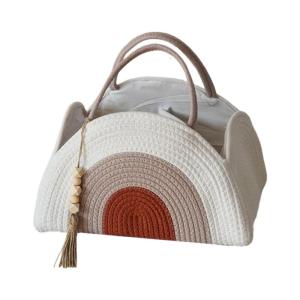 Trọng lượng nhẹ bông Rope túi đựng tã cho bé với nhiều ngăn tổ chức và thiết kế đa chức năng