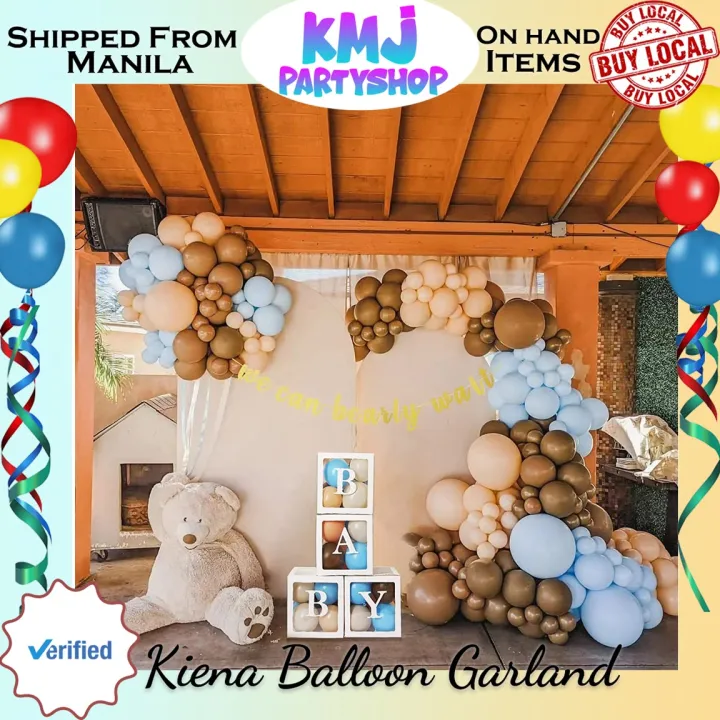 Kiena Balloon Teddy Bear Baby Shower Decorations, Balloon Boxes