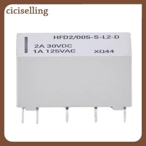 [ciciselling] 5V cuộn dây bistable chốt tiếp sức dpdt 30VDC 2A 1A 125VAC hfd2/005-s-l2-d thực sự