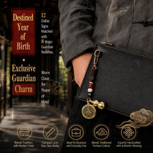 【Sulit Deal】 Rotatable Brass Zodiac Gourd Keychain Wealth Amulet Car Charm Attracts Money & Good Luck Gift Idea