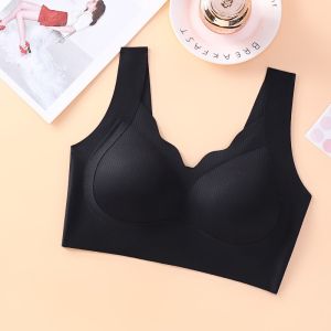 Push-Up Bras Women Seamless Underwear No Steel Ring Anti-sagging Lift-up Bra Solid Color Lingerie A B Cup M-XXL Wire Free Brassiere