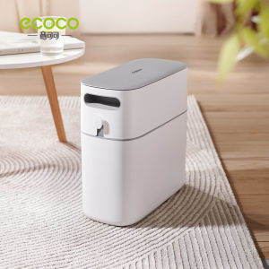 Thùng Rác Thông Minh 12L Tiện Lợi Dùng Cho Nhà Tắm Nhà Bếp - Tặng Kèm 1 Cuộn Túi Đựng Rác - Hàng Nội Địa Cao Cấp Ecoco E2244