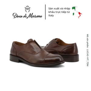 Giày Lười Loafer Nam DUCA DI MORRONE Da Trơn Cao Cấp Thiết Kế Thanh Lịch - Sản xuất và nhập khẩu CHÍNH HÃNG tại ITALY - LUCAS-VIT
