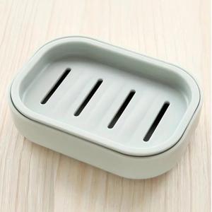 【Hot Sale】Double Layer Soap Box Bathroom Pull-on Dustproof Soap Box With Lid Creative Travel Easy To Carry Drain Soap Box
