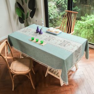 [RAMADAN]Tassel Embroidered Table Cloth / Taplak Meja Makan Tebal Renda Rumbai