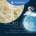 [FREE SHIPPING] SleepMatics Micro Latex Superior Immerse Feel Pillow - Breathable 3D Fabric / 100% BELGIUM LatexCo Natural Latex. 