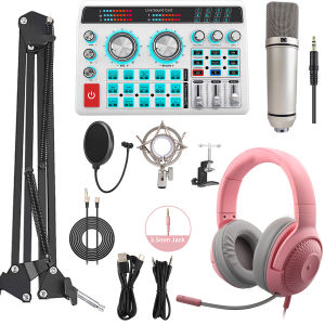 Siborie H9+U87+H7 paket komplit sound card earphones mic Full Set Paket recording