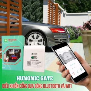 Bộ điều khiển cổng tự động Hunonic Gate Điều khiển từ xa bằng điện thoại qua Tích hợp Wifi và Bluetooth