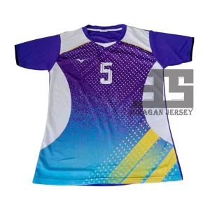 Atasan jersey bola voli pria wanita uniseks 8411 Fullprinting sublimation size M L XL XXL XXXL