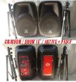 PAKET KOMPLIT SPEAKER AKTIF CRIMSON 15 inch BLUETOOTH Type SHOW 15. 