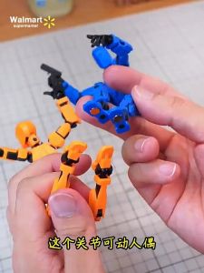 【Walmart】Movable Joints Action Figure Building Block Lucky 13 Robot Model DIY Assembly Mini Doll Toy for Children Boys Girls Birthday Christmas Gift Preschool Activity Prize Educational Gift