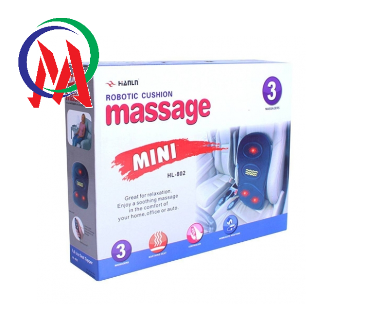 Đệm Massage Lưng, Mông Mini HL-802 Có Điều Khiển, Gấp Gọn Dễ Dàng Mang ...