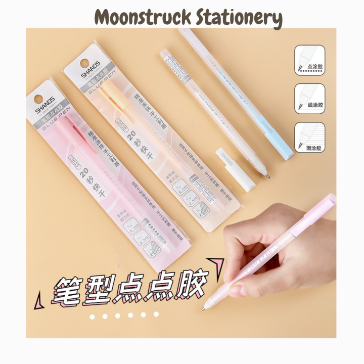 MOONSTRUCK Glue Pen Journal Diary Scrapbook Craft Artwork Stick Macaron ...