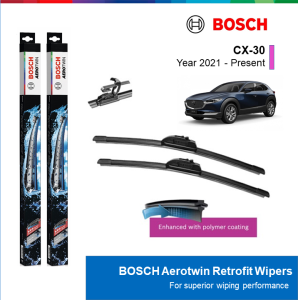 BỘ GẠT MƯA BOSCH AEROTWIN 26" & 16": MAZDA CX30 ĐỜI XE 2021 ĐẾN NAY