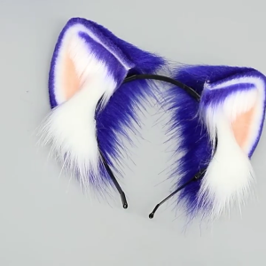 ที่คาดผมหูสัตว์แบบแฮนด์เมดชุดแฟนซีที่คาดผมชุดแต่งกายคอสเพลย์เครื่องประดับแบบห่วง