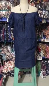 Plus Size Soft Denim Dress With Side Pockets Plus Size Dress Women Maong Dress