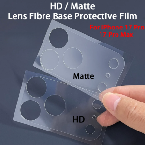 3pcs Soft Fiber Glass Lens Film For iPhone 17 Pro Max 17 pro 17Air 17 HD Clear Matte Screen Base film Anti-Scratch Camera Lens Protector For iPhone 17 Pro Max Back Lens Film