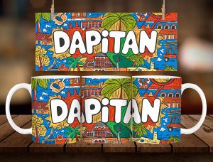 DAPITAN COLORFUL MUG DESIGN * 1 PC MUG WITH BOX * 11oz with BOX SOUVENIR MUG