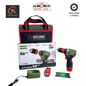 Máy Khoan Pin 168V AKUZA K6 Không Chổi Than Đầu Kẹp Autolook 10mm ( khoan và vít trượt trong 1 sản phẩm )