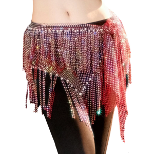 Phụ Nữ múa bụng khăn quấn hông múa bụng váy có thắt lưng Thạch múa bụng khăn quấn hông Tua Dài Nhảy dải thắt eo