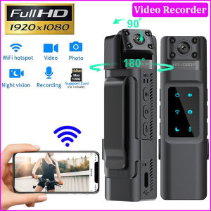 Wifi Hotspot Mini Camera 1080P Portable Digital Video Recorder Body Camera Night Vision DVR Miniature Camcorder Micro Pocket Body Worn Cam for Sport Pet Home