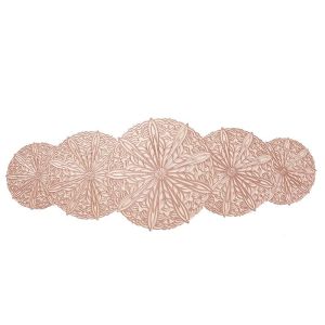Hollow Out Design Placemat PVC Table Mat 33x91cm Non-Slip Heat Resistant Easy to Clean Table Mat Dining