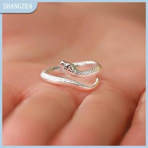 【SHANGZE4】 Sáng Tạo Rắn Vòng Thời Trang Động Vật Ngón Tay Vòng Mở Có Thể Điều Chỉnh Cá Tính Vòng Cho Nam Giới Phụ Nữ Đuôi Nhẫn Đồ Trang Sức