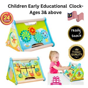 Ready Stocks - 5 Sided Educational Clock for Young Children 3 years & Above.