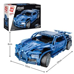 54005 - QMAN - Bộ đồ chơi xếp hình mô hình siêu xe Phantom có điều khiển từ xa